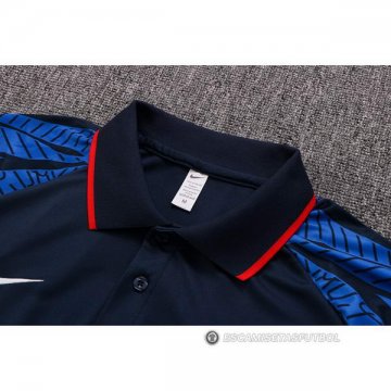 Camiseta Polo del Paises Bajos 22-23 Azul