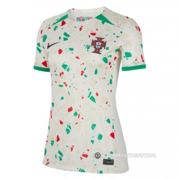Camiseta Portugal 2ª Mujer 2023