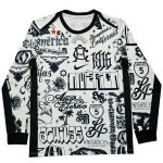 Camiseta Pre Partido del America Manga Larga 2024 Blanco