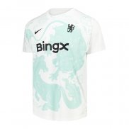 Camiseta Pre Partido del Chelsea 25-26 Blanco Verde