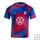 Camiseta Pre Partido del Estados Unidos 2024 Azul y Rojo