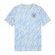 Camiseta Pre Partido del Manchester City 25-26 Azul