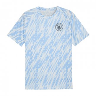 Camiseta Pre Partido del Manchester City 25-26 Azul