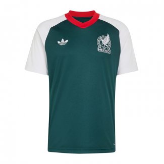 Camiseta Pre Partido del Mexico 2026 Verde Blanco
