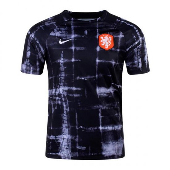 Camiseta Pre Partido del Paises Bajos 2022 Negro - Haga un click en la imagen para cerrar
