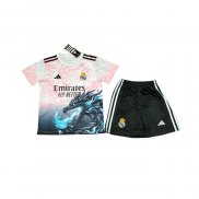 Camiseta Real Madrid Dragon Nino 25-26 Rosa