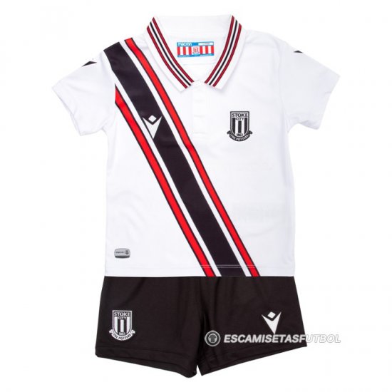 Camiseta Stoke City 2ª Nino 22-23 Blanco - Haga un click en la imagen para cerrar