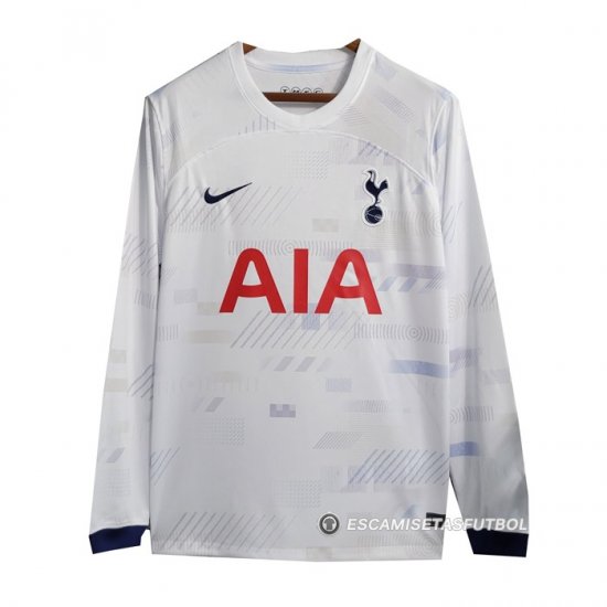 Camiseta Tottenham Hotspur 1ª Manga Larga 23-24 - Haga un click en la imagen para cerrar