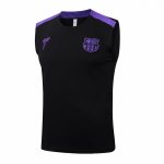 Camiseta de Entrenamiento Barcelona Sin Mangas 25-26 Negro Purpura