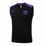 Camiseta de Entrenamiento Barcelona Sin Mangas 25-26 Negro Purpura