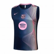 Camiseta de Entrenamiento Barcelona Sin Mangas 25-26 Negro Rosa