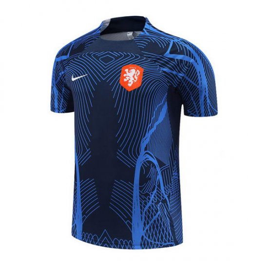 Camiseta de Entrenamiento Paises Bajos 2022-23 Azul - Haga un click en la imagen para cerrar