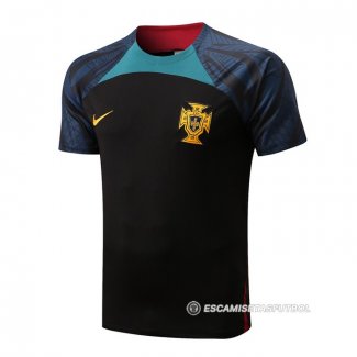 Camiseta de Entrenamiento Portugal 22-23 Negro