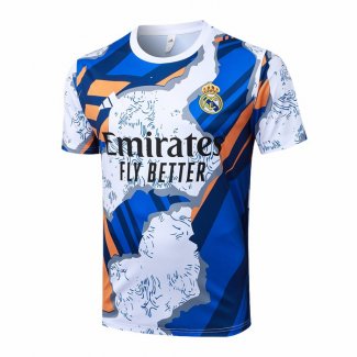 Camiseta de Entrenamiento Real Madrid 25-26 Blanco Azul