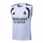 Camiseta de Entrenamiento Real Madrid Sin Mangas 25-26 Blanco