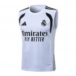 Camiseta de Entrenamiento Real Madrid Sin Mangas 25-26 Blanco
