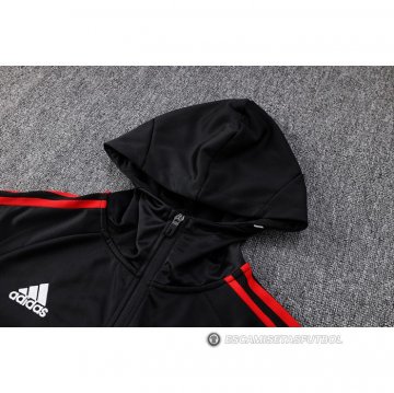 Chandal con Capucha del Manchester United 2022-23 Negro