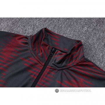 Chandal de Chaqueta del Alemania 22-23 Rojo y Negro