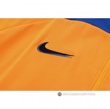 Chandal de Chaqueta del Barcelona 22-23 Naranja