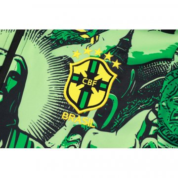 Chandal de Chaqueta del Brasil Jesus Nino 24-25 Verde