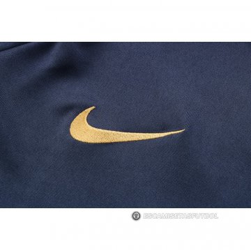 Chandal de Chaqueta del Francia Nino 22-23 Azul Oscuro