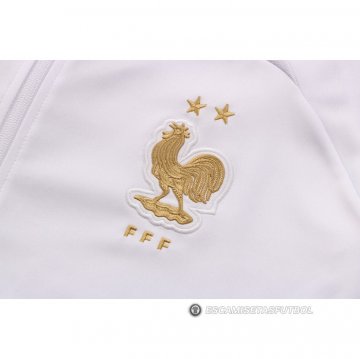 Chandal de Chaqueta del Francia Nino 22-23 Blanco