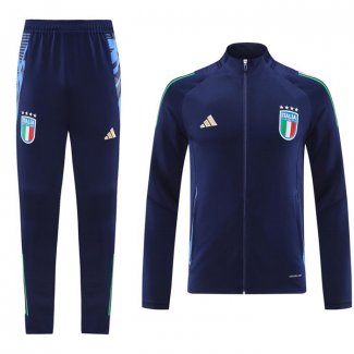 Chandal de Chaqueta del Italia 24-25 Azul