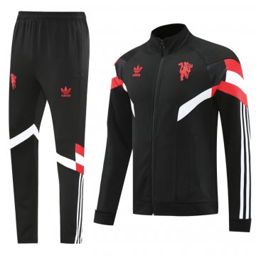Chandal de Chaqueta del Manchester United Nino 2024-2025 Negro