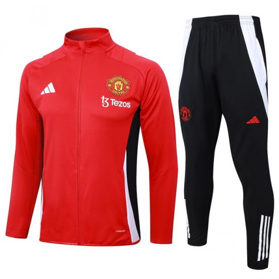 Chandal de Chaqueta del Manchester United Nino 2024-25 Rojo - Haga un click en la imagen para cerrar