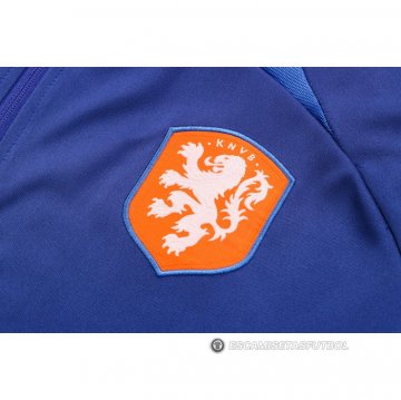 Chandal de Chaqueta del Paises Bajos 22-23 Azul