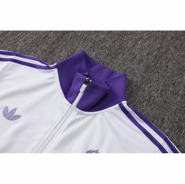 Chandal de Chaqueta del Real Madrid 24-25 Blanco Purpura