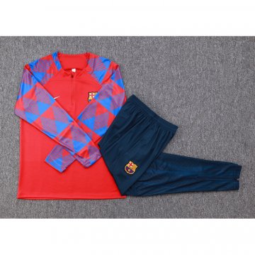 Chandal de Sudadera del Barcelona Nino 23-24 Rojo