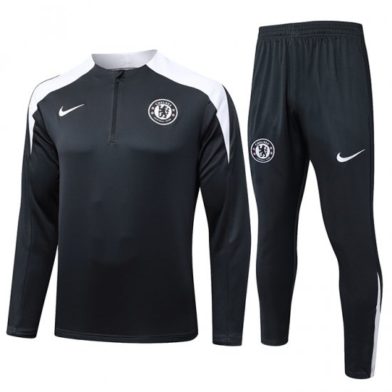 Chandal de Sudadera del Chelsea Nino 25-26 Negro - Haga un click en la imagen para cerrar