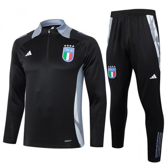 Chandal de Sudadera del Italia 24-25 Negro - Haga un click en la imagen para cerrar
