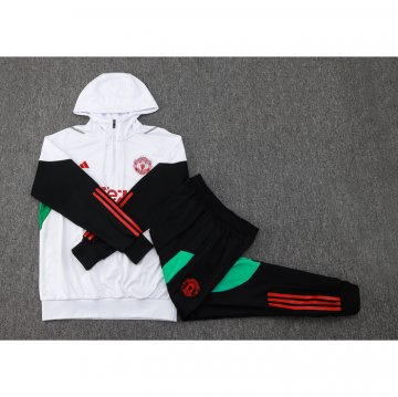Chandal de Sudadera del Manchester United 2023-2024 Blanco