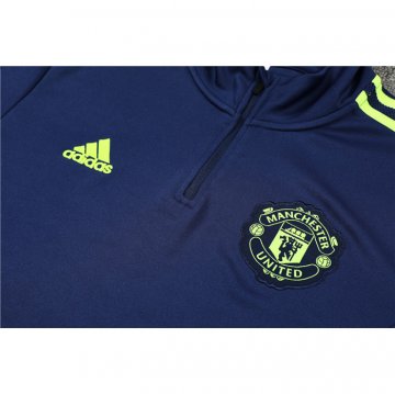 Chandal de Sudadera del Manchester United 22-23 Azul y Verde