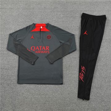 Chandal de Sudadera del Paris Saint-Germain Jordan 2022-23 Gris