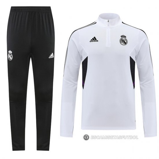 Chandal de Sudadera del Real Madrid 22-23 Blanco - Haga un click en la imagen para cerrar