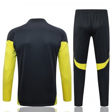 Chandal de Sudadera del Real Madrid 25-26 Negro Amarillo