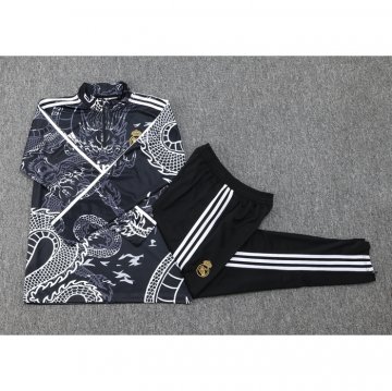 Chandal de Sudadera del Real Madrid Nino 2023-2024 Negro