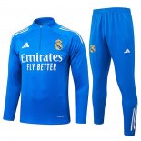 Chandal de Sudadera del Real Madrid Nino 25-26 Azul