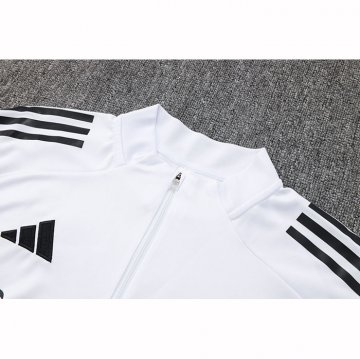 Chandal de Sudadera del Real Madrid Nino 25-26 Blanco