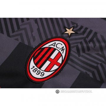 Chandal del AC Milan Manga Corta 22-23 Gris