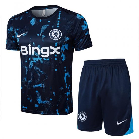Chandal del Chelsea Manga Corta 2024-2025 Azul - Pantalon Corto - Haga un click en la imagen para cerrar