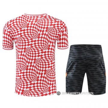 Chandal del Chelsea Manga Corta 22-23 Rojo y Blanco - Pantalon Corto
