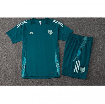 Chandal del Cruzeiro Manga Corta 2024-25 Verde Pantalon Corto