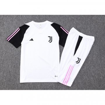 Chandal del Juventus Manga Corta 23-24 Blanco - Pantalon Corto