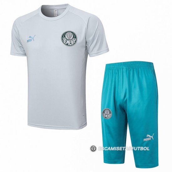 Chandal del Palmeiras Manga Corta 23-24 Gris - Pantalon Corto - Haga un click en la imagen para cerrar