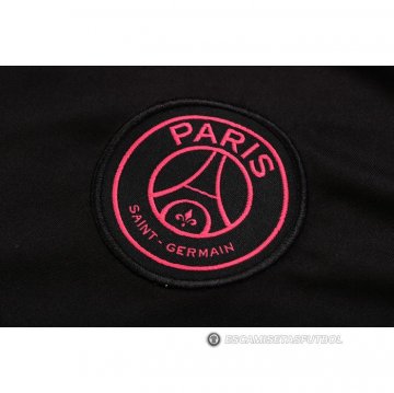 Chandal del Paris Saint-Germain Jordan Manga Corta 22-23 Negro y Azul - Pantalon Corto