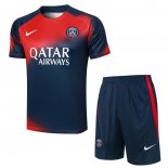 Chandal del Paris Saint-Germain Manga Corta 23-24 Rojo y Azul - Pantalon Corto